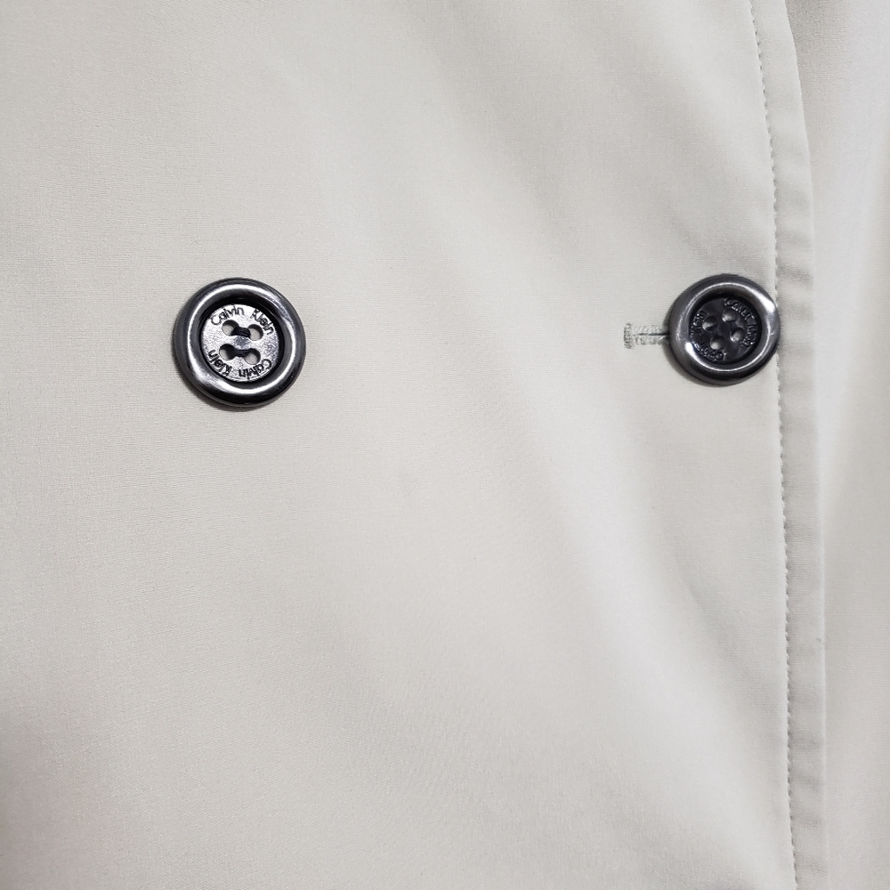 CALVIN KLEIN BEIGE Rain Trench Coat - Picture 8 of 12